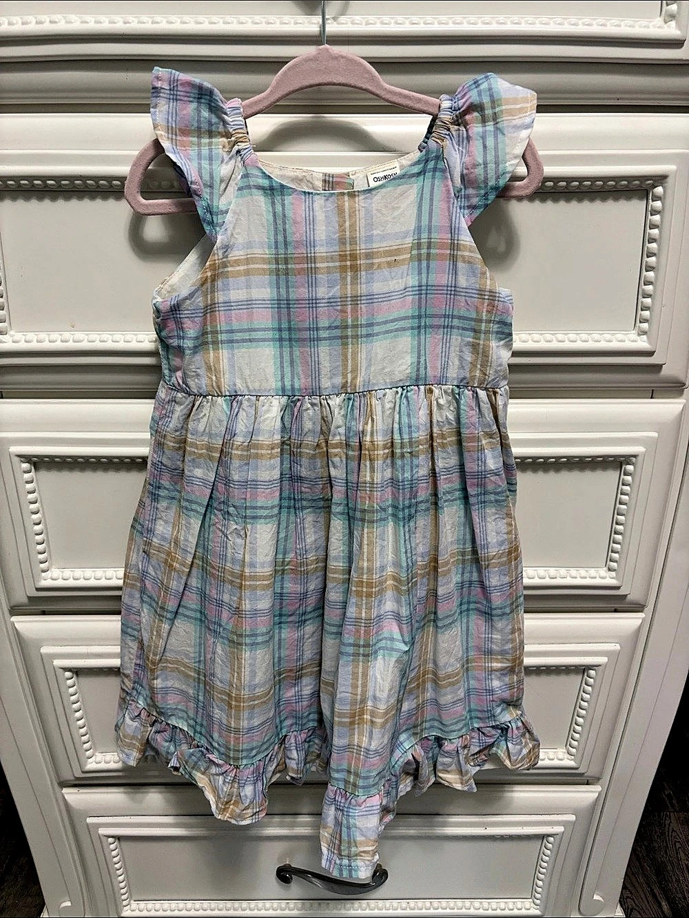 OshKosh B’gosh Girls Plaid dress Size 3T/3A Like New